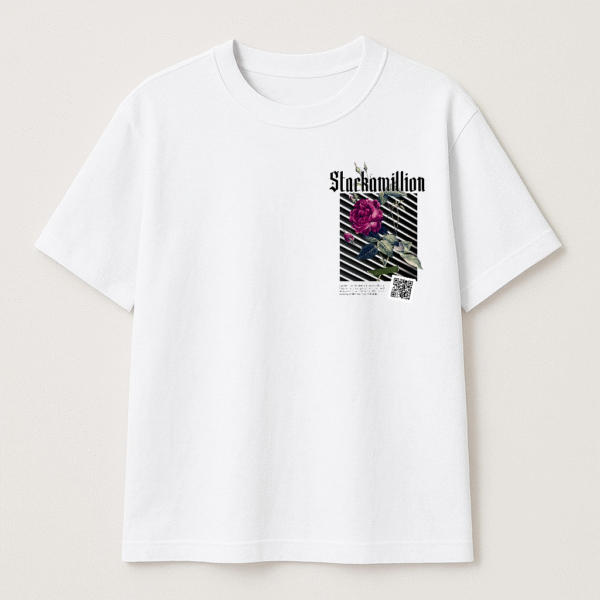 ROSES TEE - WHITE (Limited Edition) - Image 2
