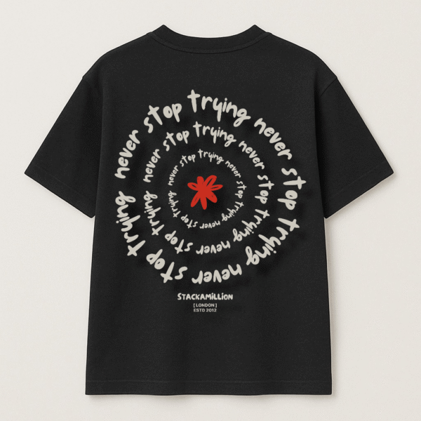 Never Stop Trying TEE - Black