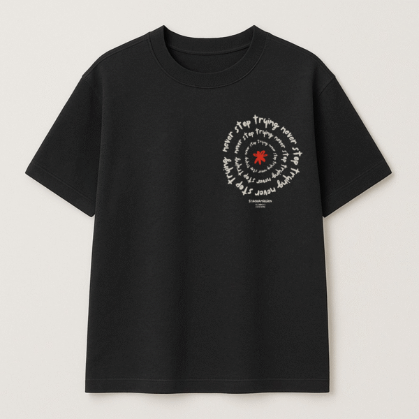 Never Stop Trying TEE - Black - Image 2