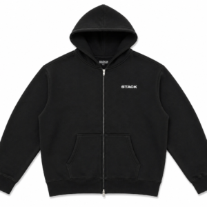 Stack Logo Hoodie - Black