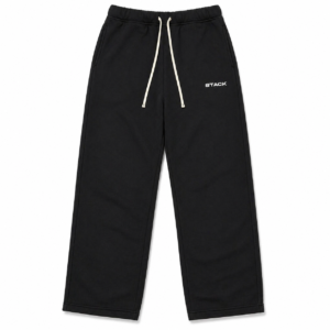 Stack Logo Tracksuit Bottoms - Black