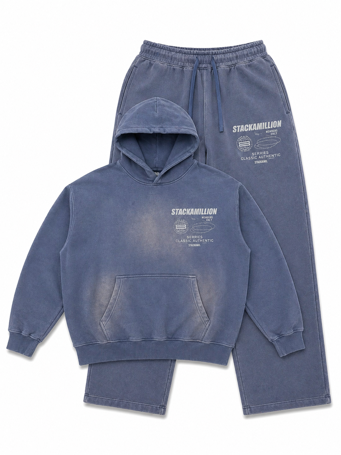 Members Only Tracksuit Bottoms - Blue