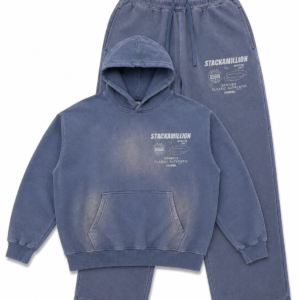 Members Only Hoodie - Acid Wash + Reflective - Blue