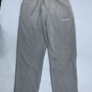 Stack Logo Tracksuit Bottoms - Acid Wash - Grey