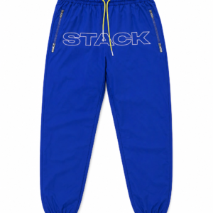 STACK TRACKSUIT WINDRUNNER BOTTOMS - NAVY BLUE